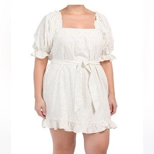 Eloquii Smocked Front Mini Day Dress